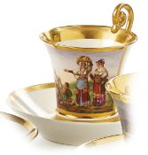 Bildtasse mit Untertasse, Nymphenburg, um 1815/30