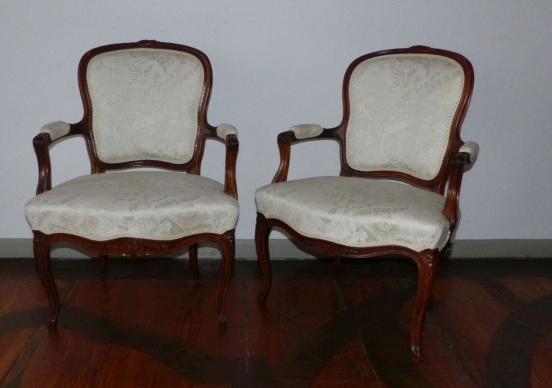 Paar Louis-XV-Sessel - Bild 2 aus 4