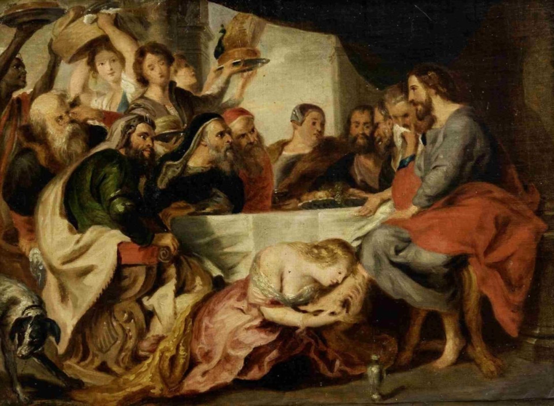 Rubens, Peter Paul - Kopie nach: Das Gastmahl im Hause des Pharisäers Simon - Image 2 of 2