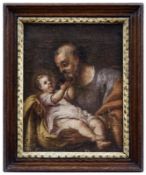 Der heilige Josef mit dem Jesusknaben, Italien, 18. Jh.