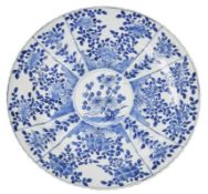 Teller mit Blauweiß-Dekor, China