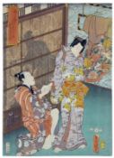 Utagawa Kunisada (Toyokuni III.), Der Antrag