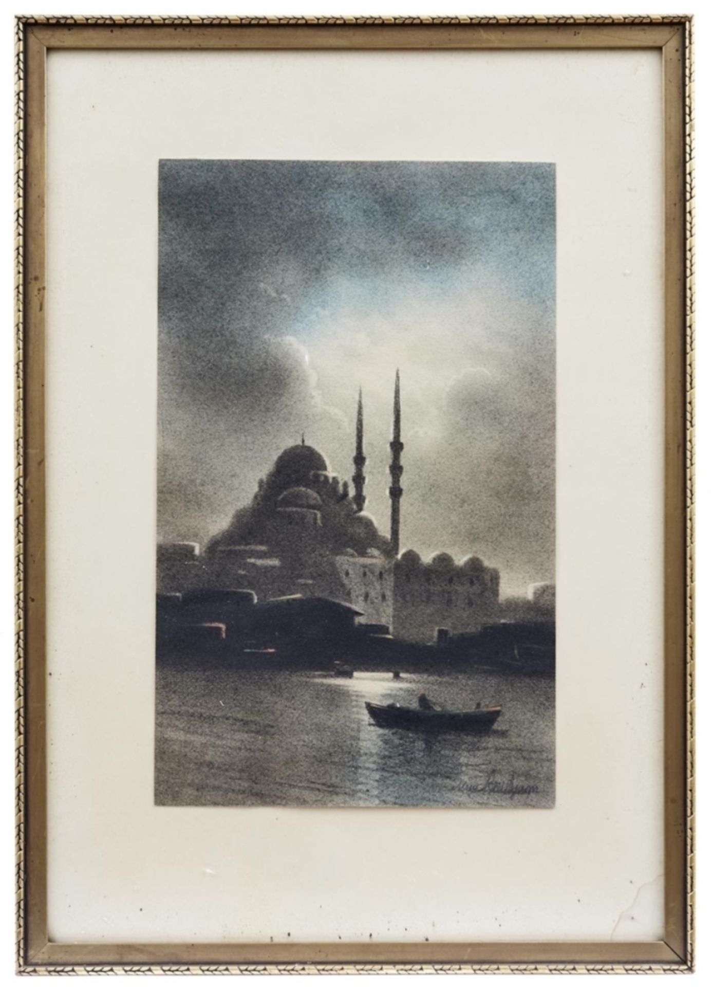 Drei Ansichten von Konstantinopel, Fr. 20. Jh. - Image 4 of 6