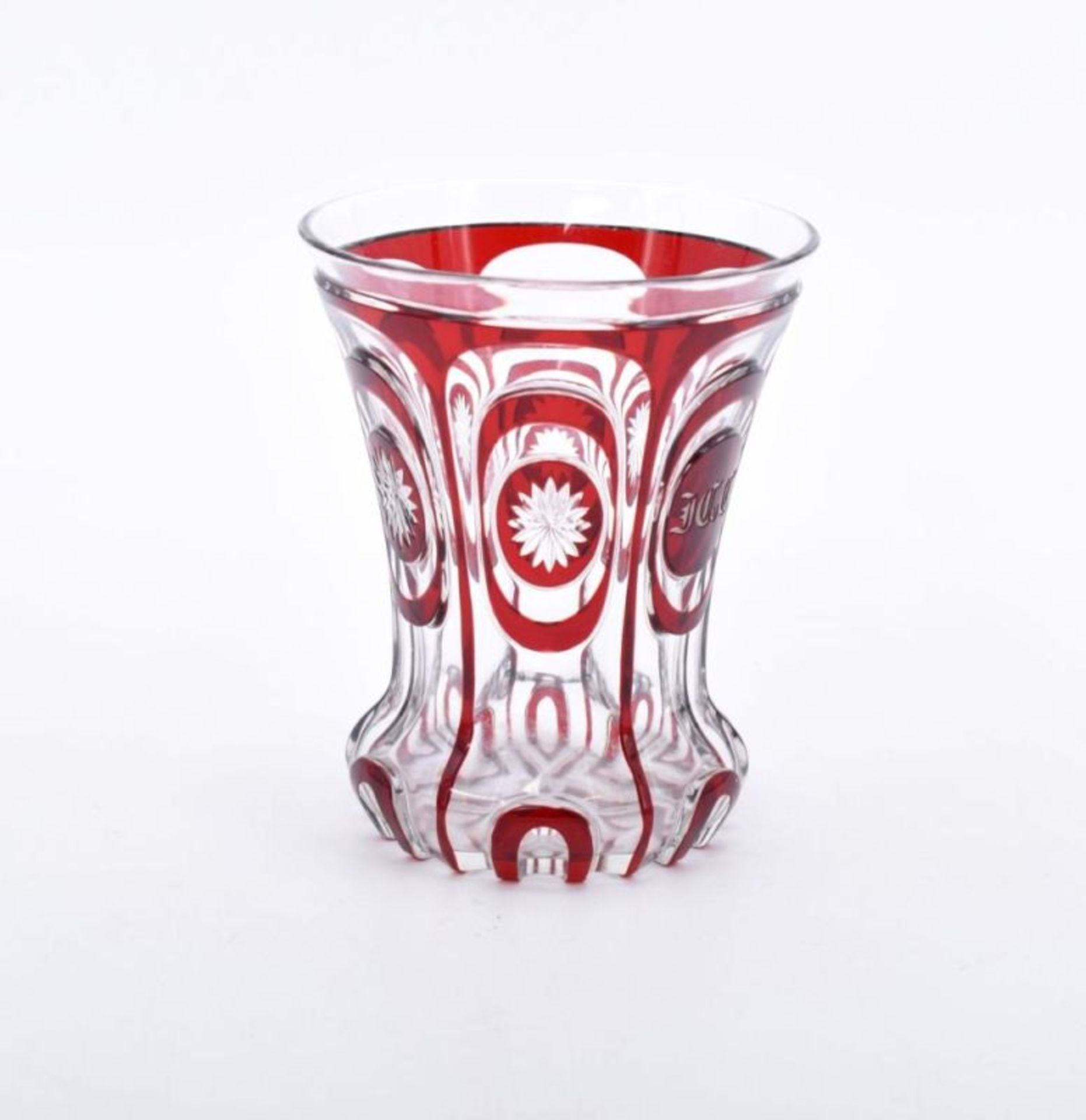 Biedermeier-Glasbecher, Böhmen, um 1840 - Image 3 of 3