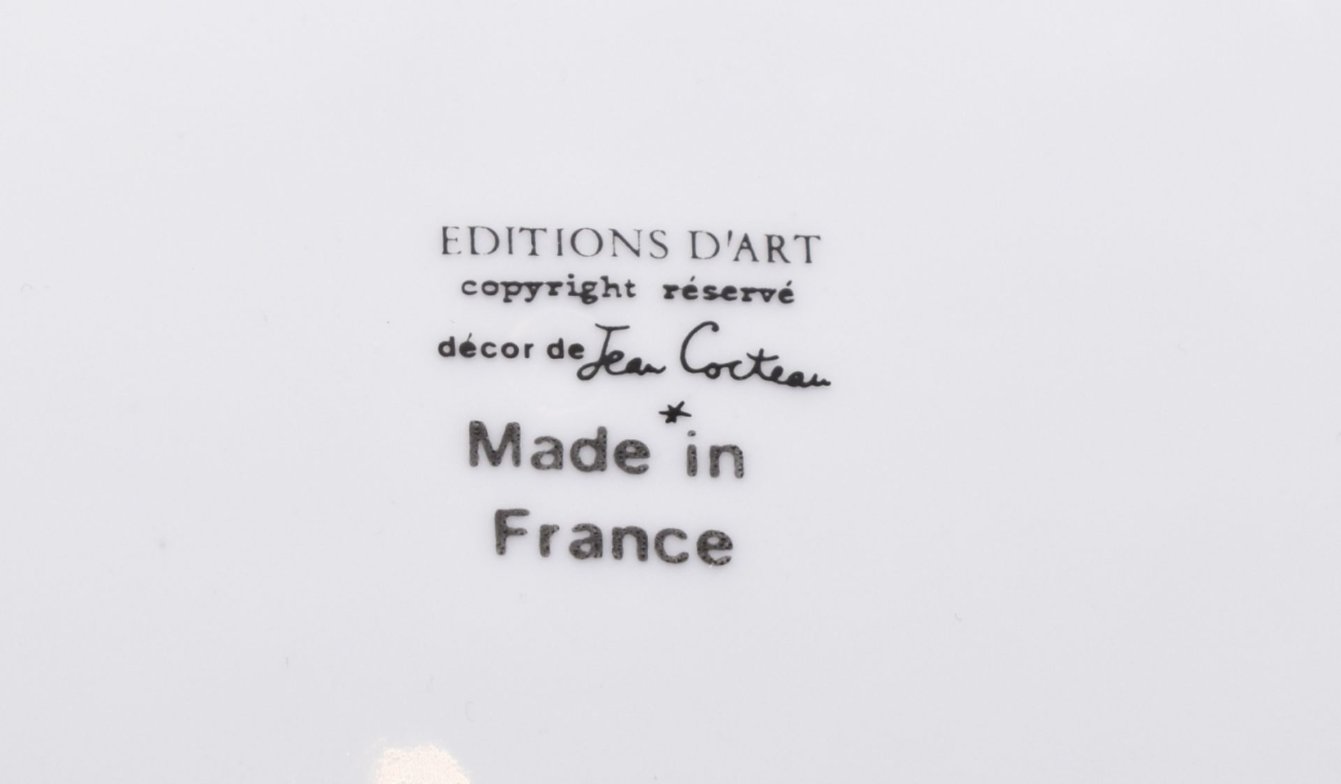 Cocteau, Jean, Teller - Bild 3 aus 3