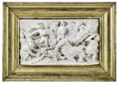 Relief mit Darstellung der Bekehrung des heiligen Paulus, Im Stil des 17. Jh.