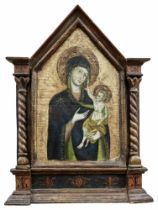 Madonna mit Jesusknaben, Sienesischer Meister des 16. Jahrhunderts
