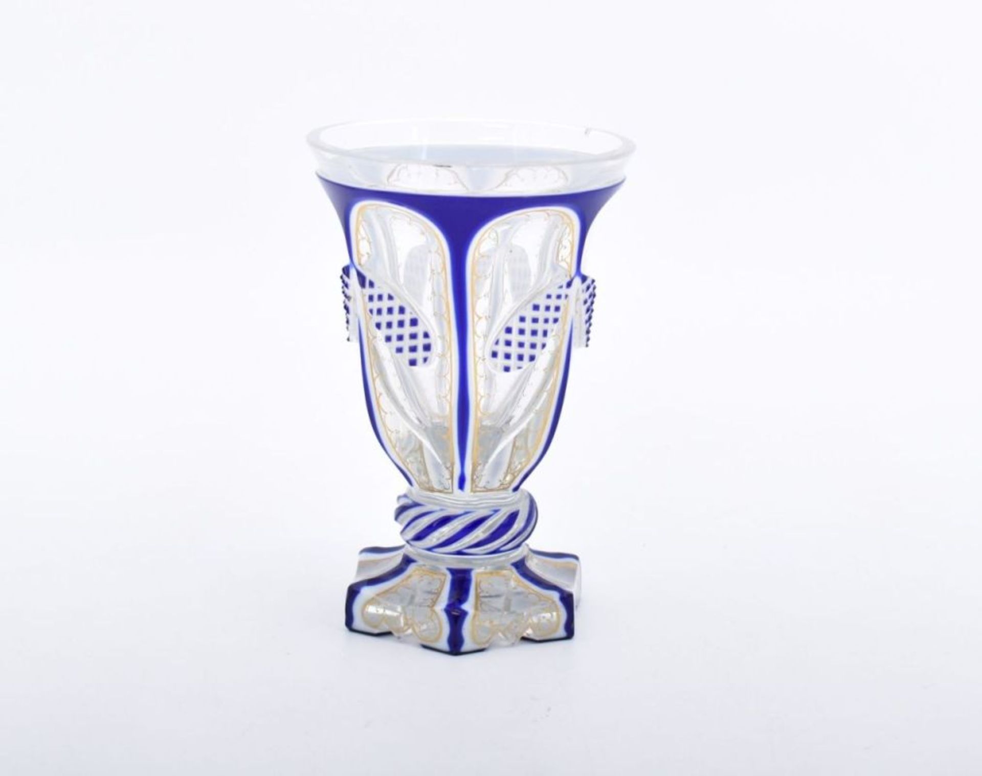 Biedermeier-Fußbecher, Böhmen, um 1840 - Image 2 of 3