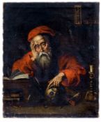 Der heilige Hieronymus im Gehäus, Niederländischer Meister des 17. Jahrhunderts