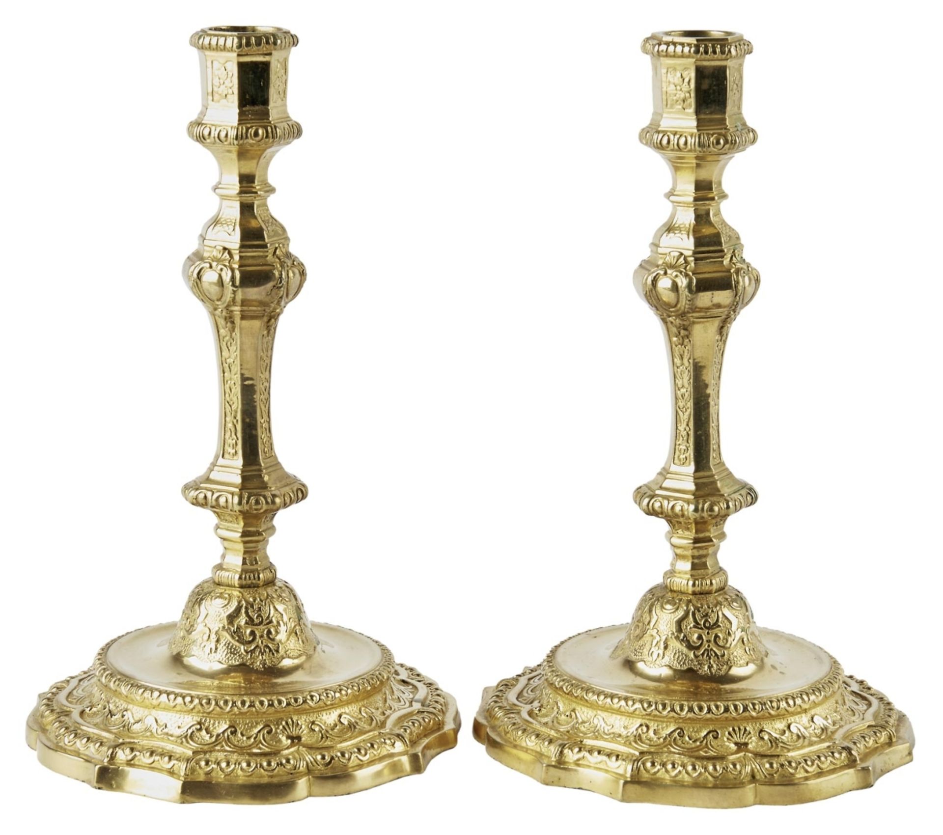 Leuchterpaar im Louis-XIV.-Stil, 19. Jh.