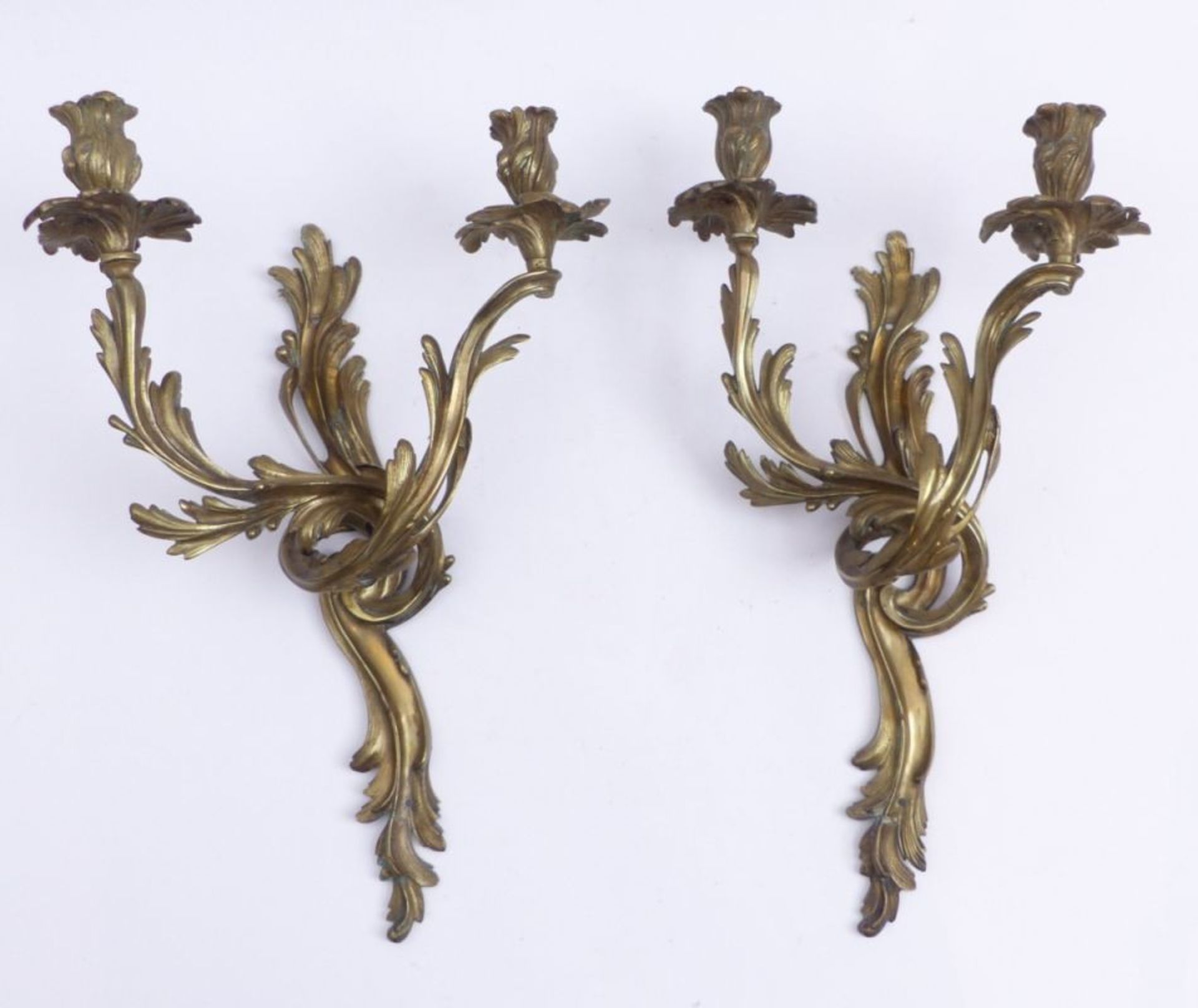 Paar Wandappliken im Louis-XV-Stil, Frankreich, 19. Jh.