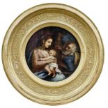 Tondo mit der Heiligen Familie, Meister von Parma, A. 17. Jh.