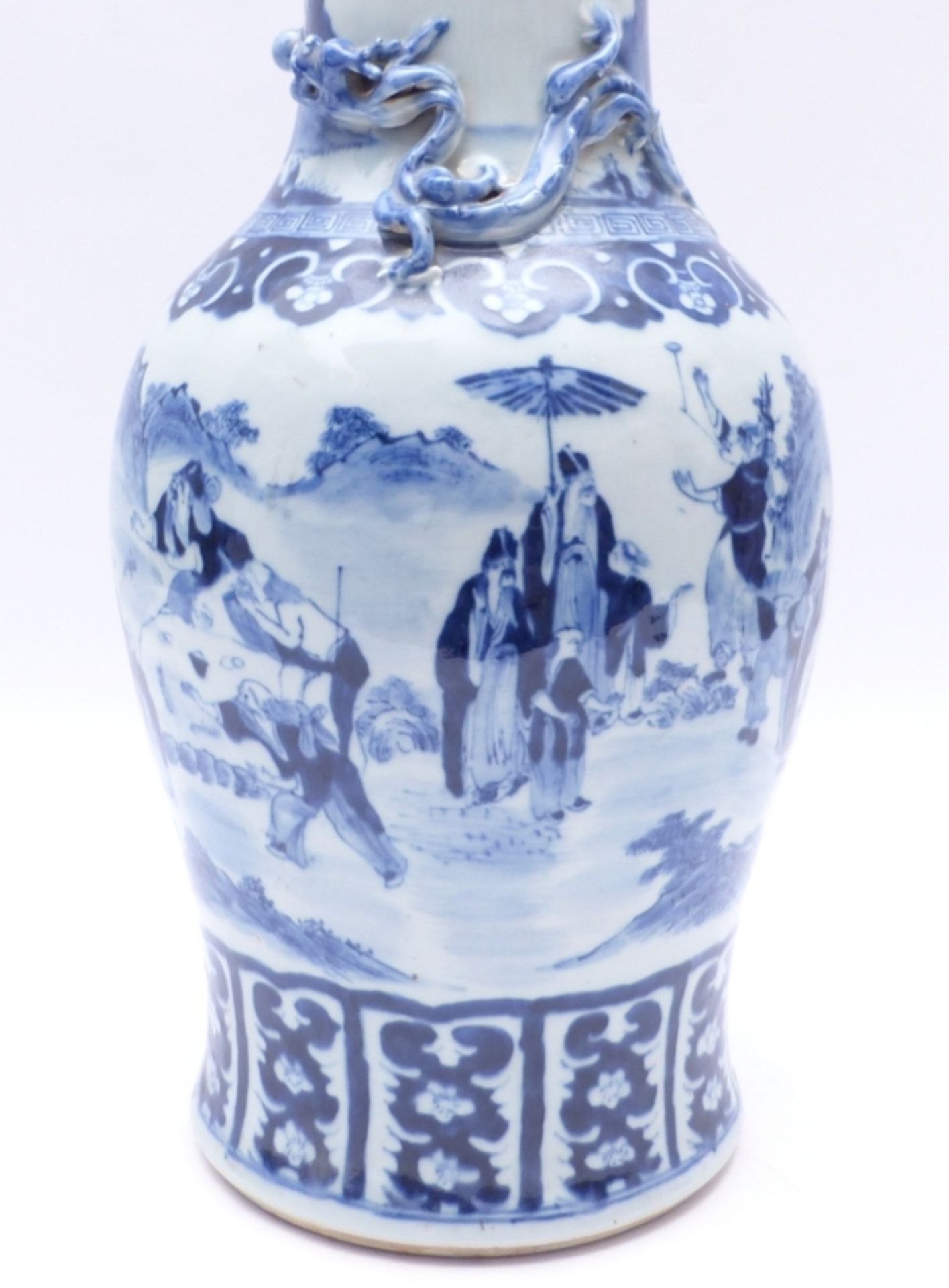 Deckelvase mit Blaumalerei, China, Qing-Dynastie - Image 3 of 16