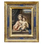 Madonna mit Kind, Römischer Meister aus dem Umkreis des Domenichino, 17. Jh.