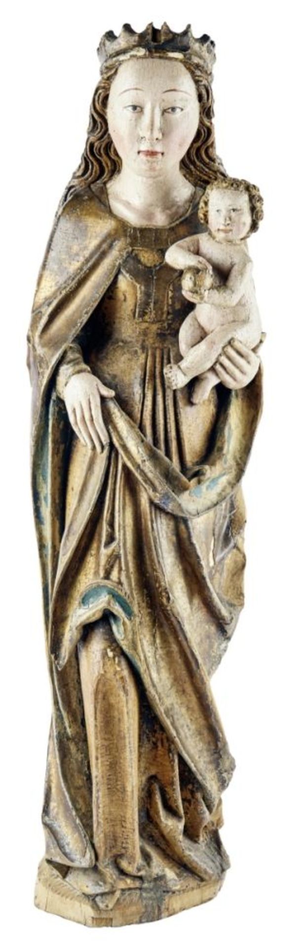 Spätgotische Maria mit Kind, Schwaben, A. 16. Jh.