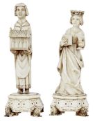 Heilige Barbara und heiliger Stephanus, In gotischem Stil