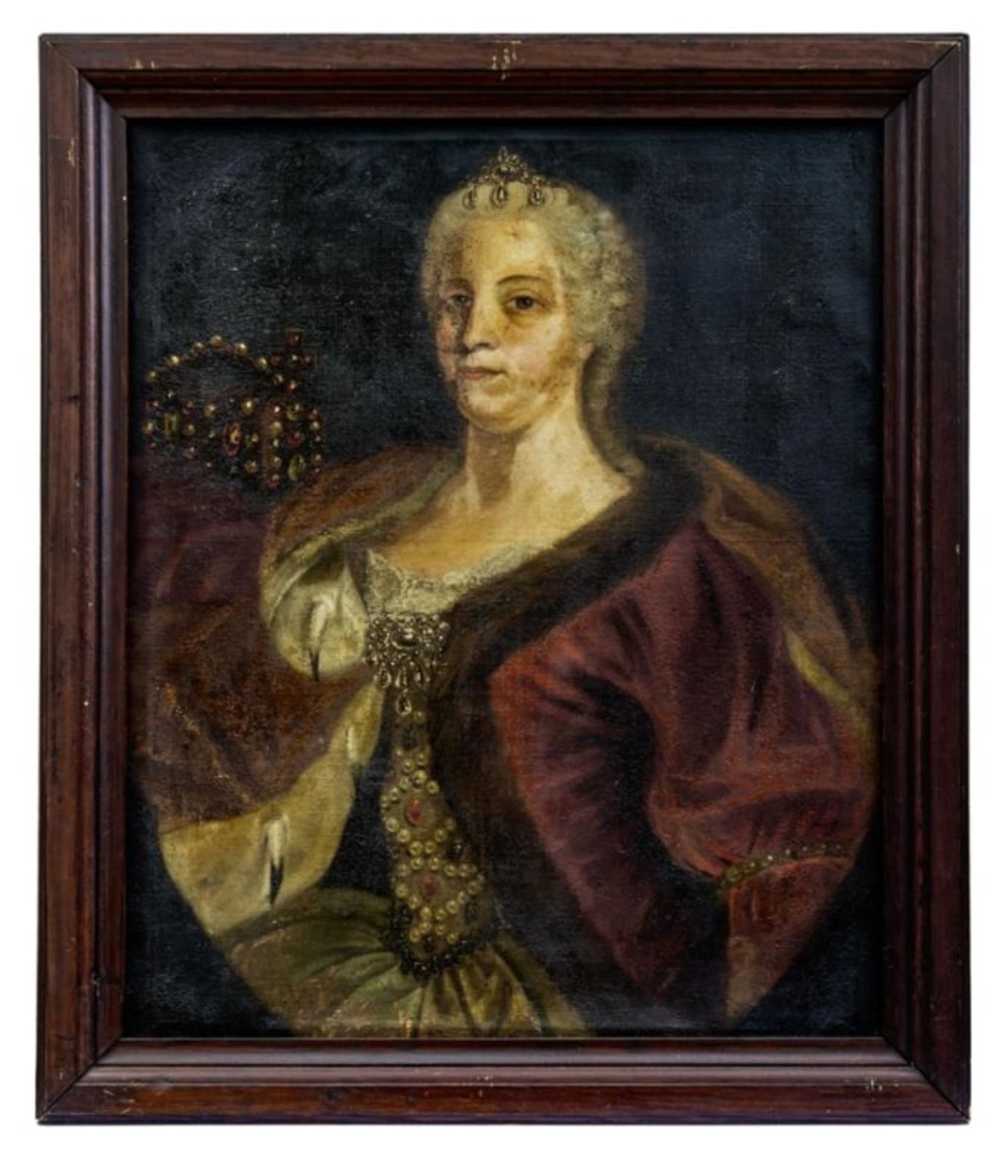 Portraitpendants von Kaiser Franz Stephan und Maria Theresia, Österreich, 18. Jh. - Image 3 of 4