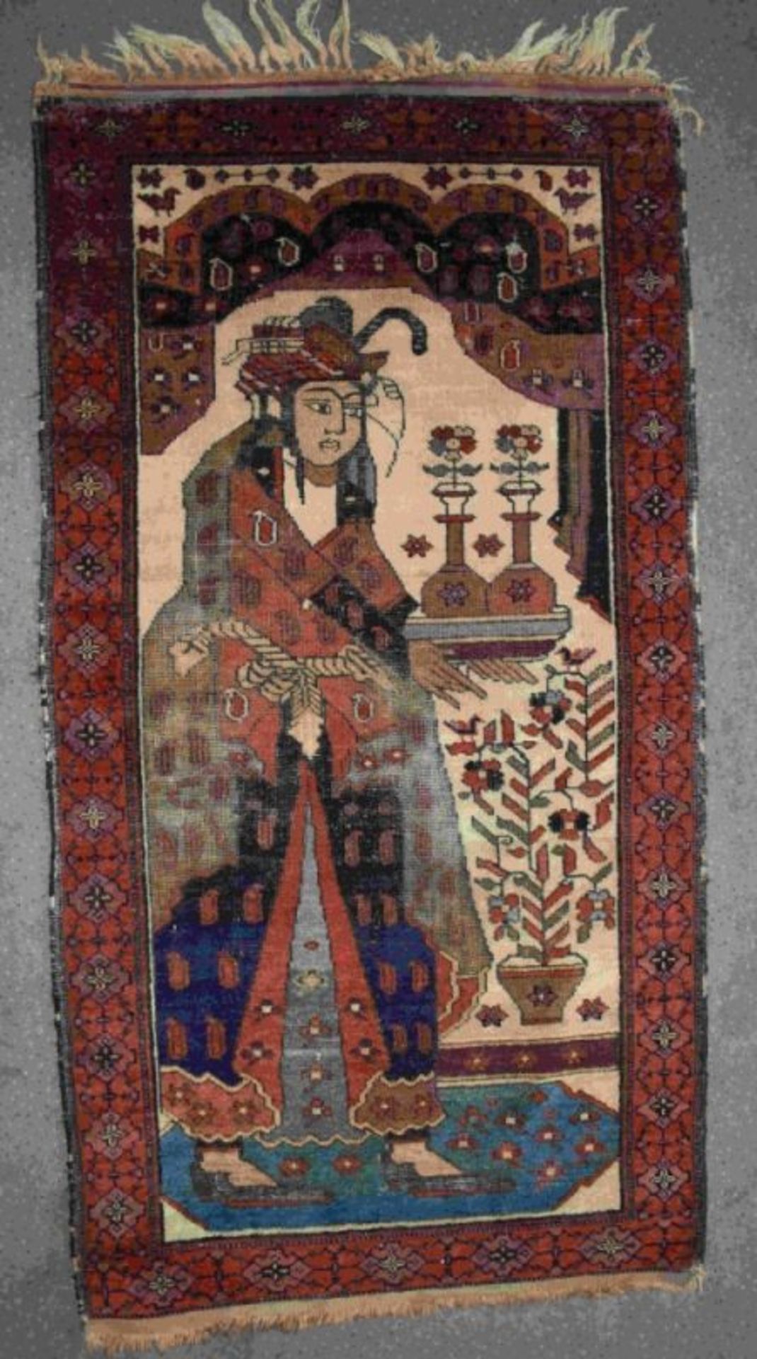 Kleiner Teppich, Persien, 1. H. 20. Jh. - Image 2 of 6