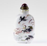 Snuff bottle mit Gänsen, China, Qing-Dynastie
