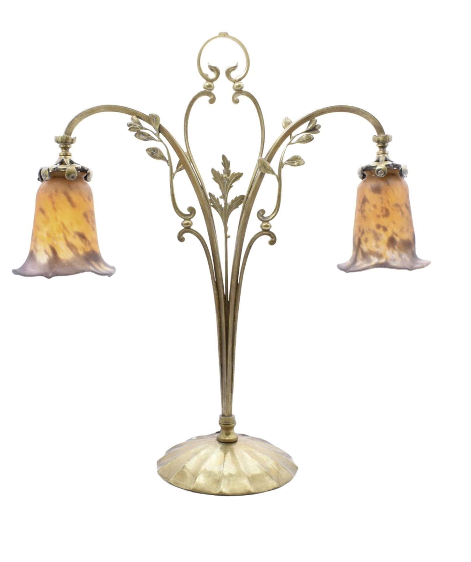 Art-Nouveau-Tischlampe, Frankreich, um 1900/05