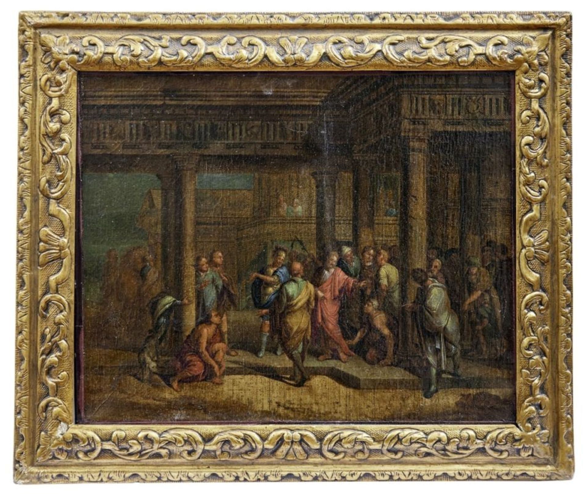 Vier Szenen aus dem Leben Jesu, Niederländische Schule, um 1700 - Image 4 of 8