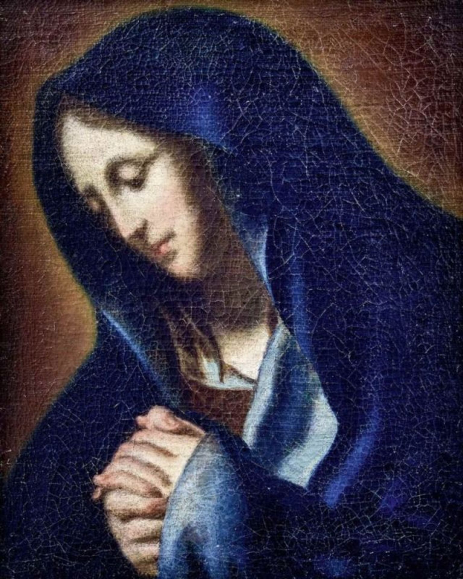 Betende Maria, Florentiner Meister des 17. Jahrhunderts - Image 2 of 2