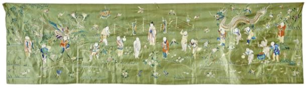 Chinesischer Wandbehang, E. 19. Jh.