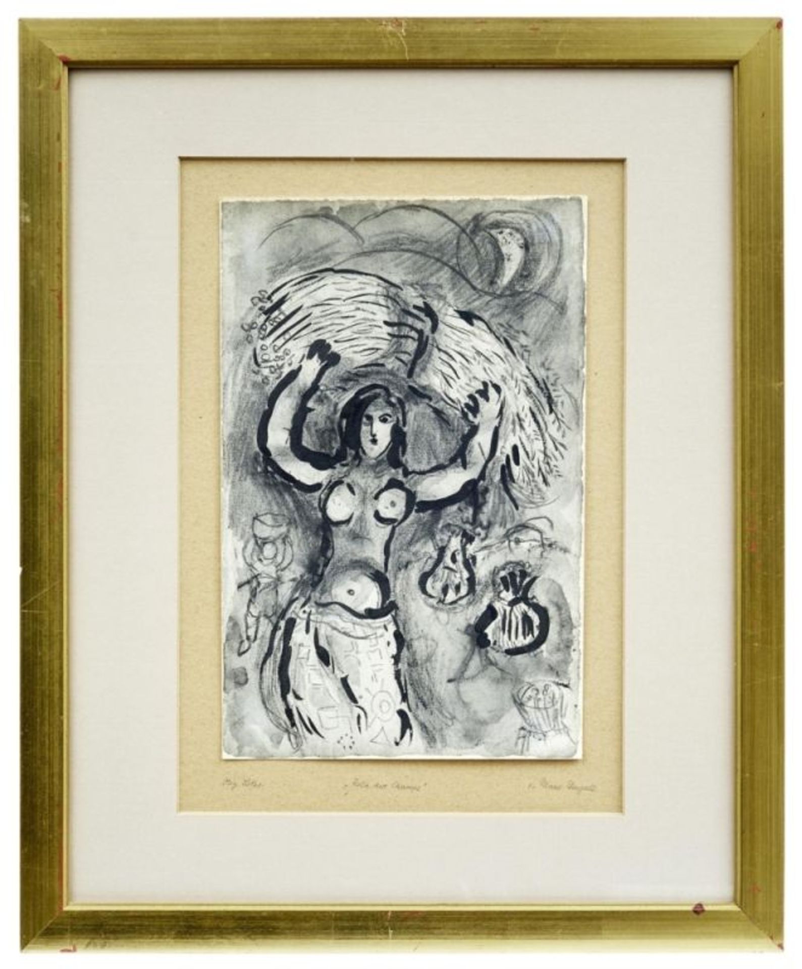 Chagall, Marc: "Sara et les Anges" (Sarah und die Engel) - Image 4 of 5
