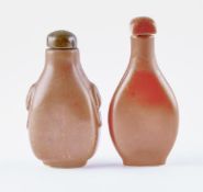Zwei Snuff bottles, China, Qing-Dynastie oder später