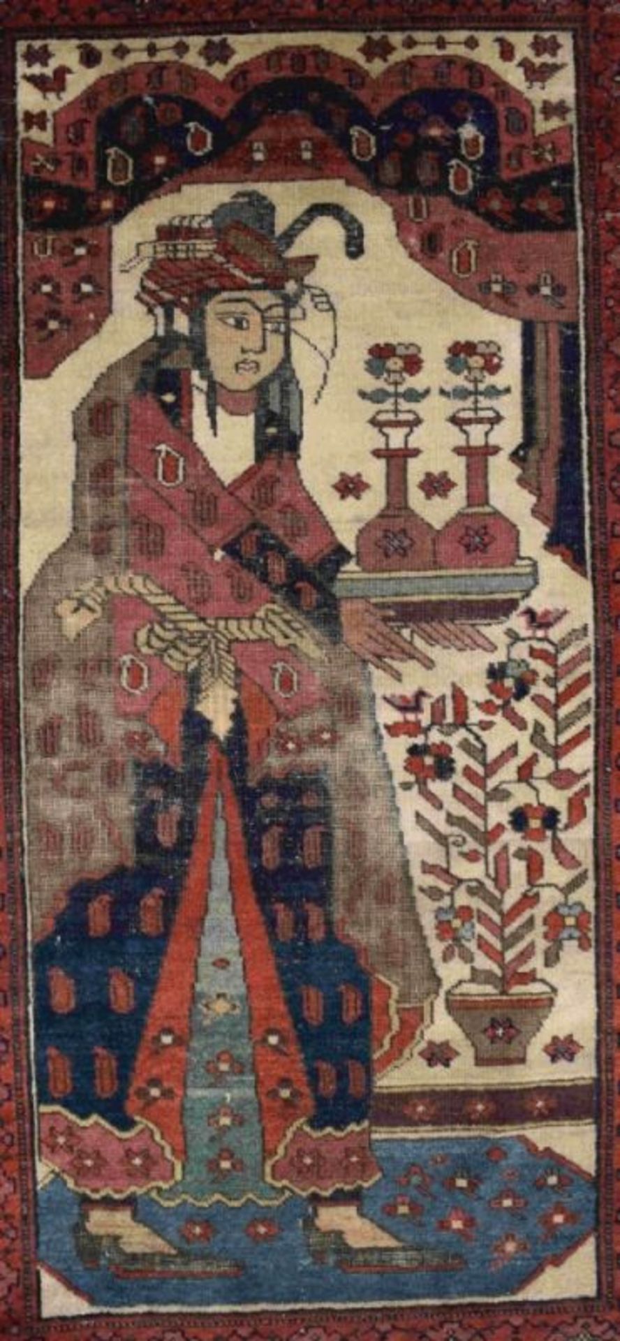 Kleiner Teppich, Persien, 1. H. 20. Jh. - Image 3 of 6