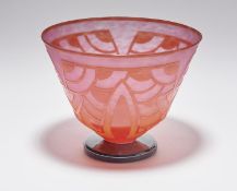 Große Vase "Nénuphars rouges", Verreries Schneider, Epinay-sur-Seine - 1928-30