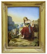 Junge Frau mit Mandoline, Deutsch-Römer, 1. H. 19. Jh.