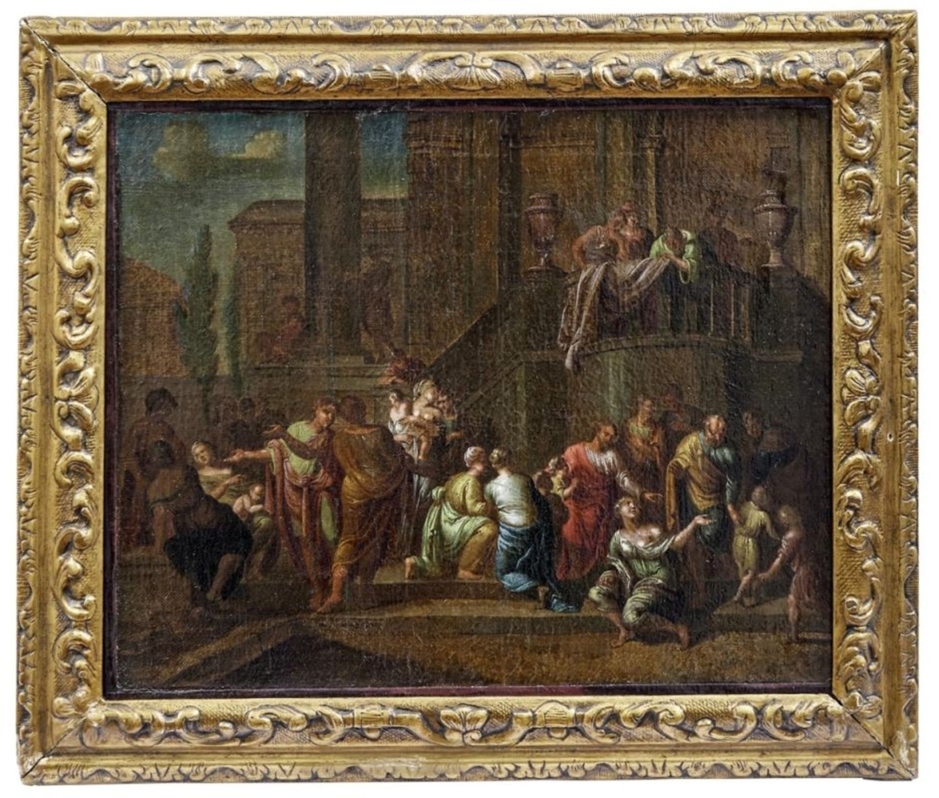 Vier Szenen aus dem Leben Jesu, Niederländische Schule, um 1700 - Bild 5 aus 8