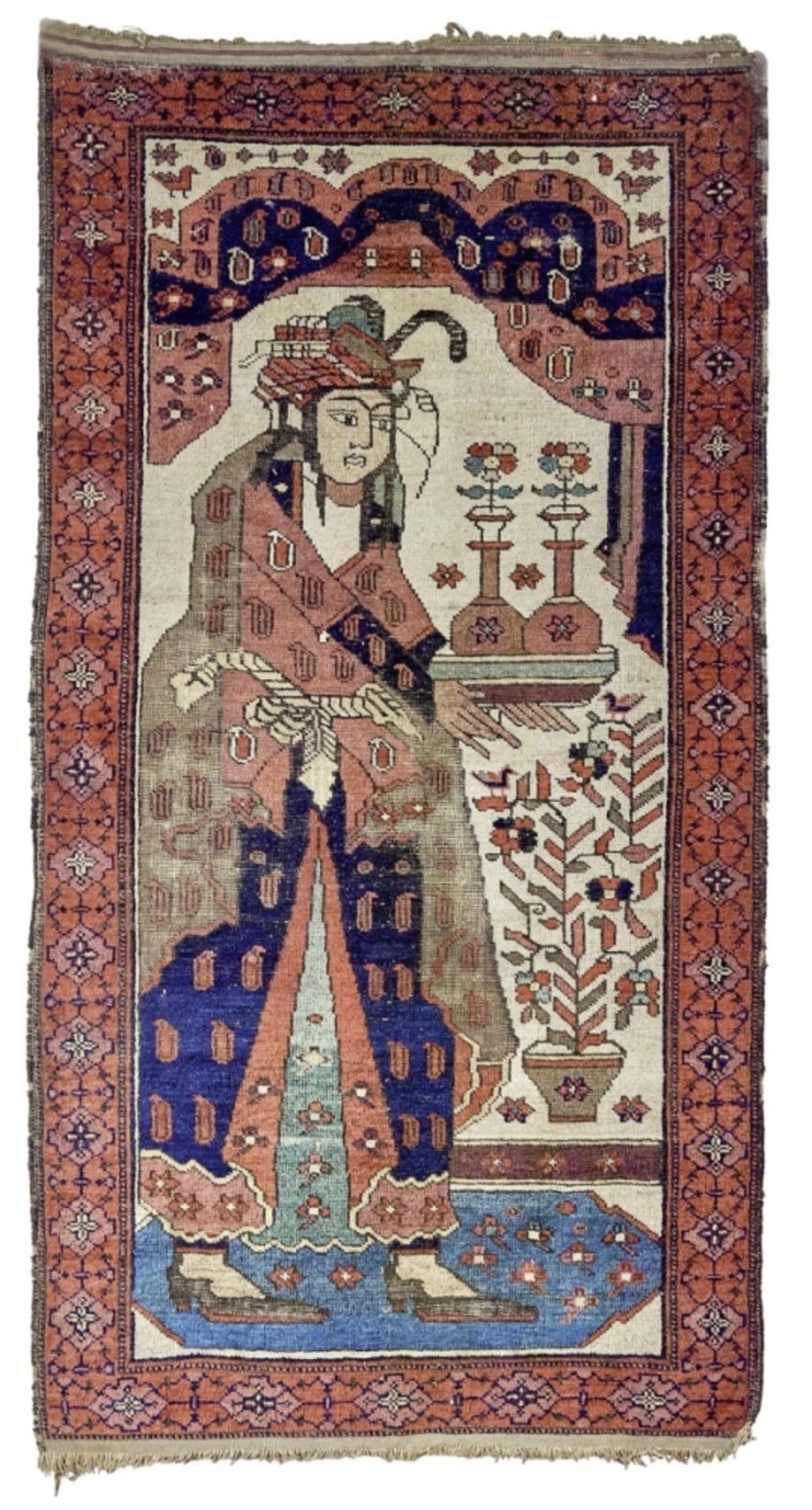 Kleiner Teppich, Persien, 1. H. 20. Jh.