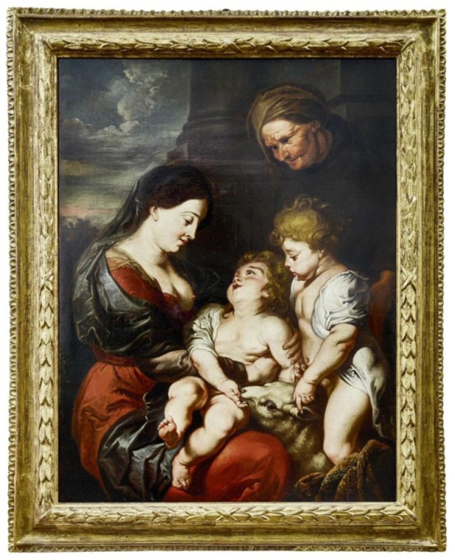 Schut, Cornelis (Attrib.): Maria und Elisabeth mit Jesus und Johannes
