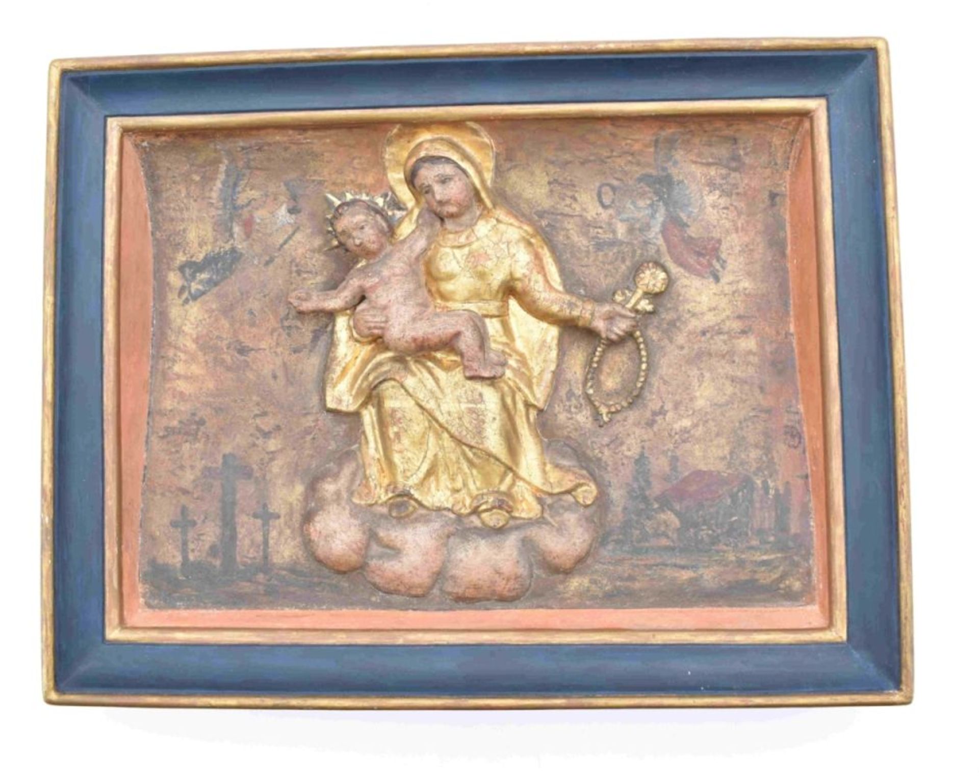 Relief mit Maria und dem Jesuskind, Italien, 17./18. Jh.