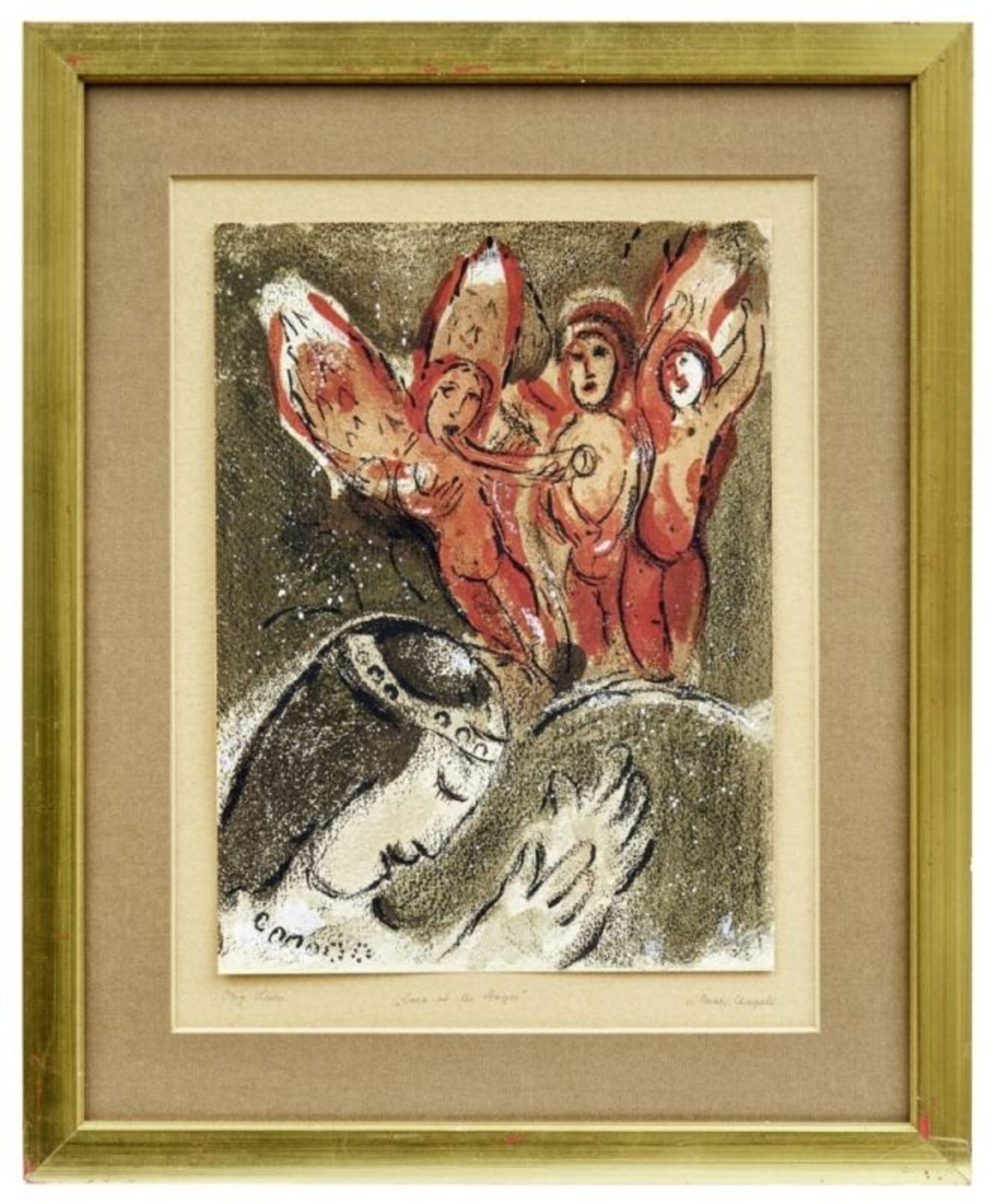 Chagall, Marc: "Sara et les Anges" (Sarah und die Engel) - Image 3 of 5