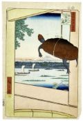 Utagawa (Ando) Hiroshige: Mannenbrücke, Fukagawa (Fukagawa Mannenbashi)