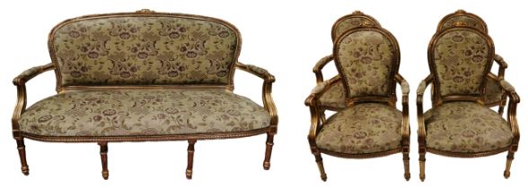 Sitzgruppe im Louis-XV-Stil, Neuzeitlich
