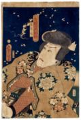 Utagawa Kunisada (Toyokuni III.), Schauspieler in der Rolle des Zauberers Jiraiya