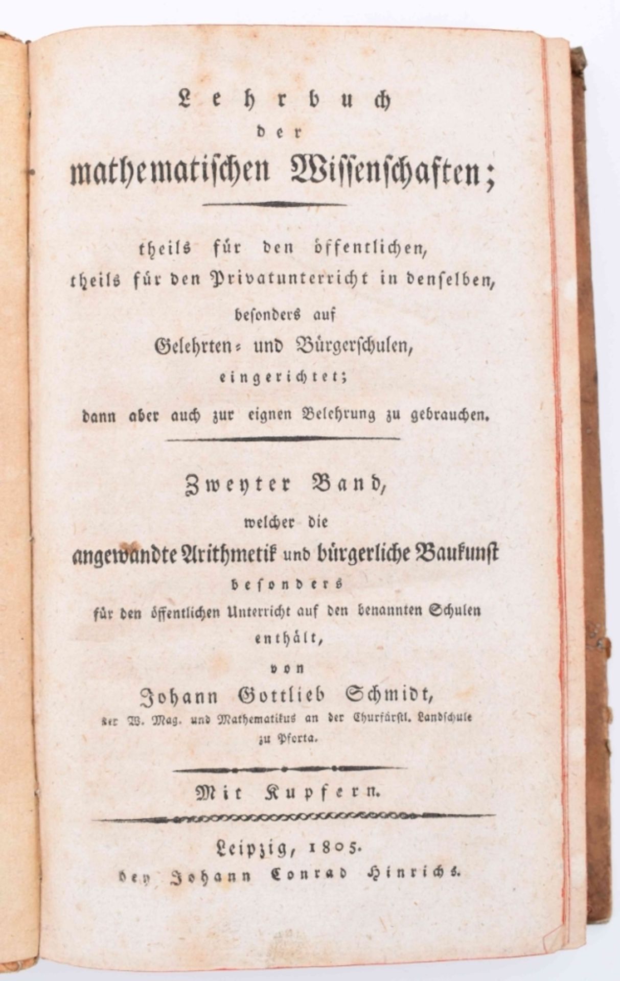 Schmidt, Johann Gottlieb: Lehrbuch der mathematischen Wissenschaften