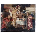 Drei Engel am Tische Abrahams, Flämischer Meister, 2. H. 17. Jh.