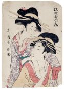 Kitagawa Utamaro: Zwei Kurtisanen aus dem Haus Matsubaya