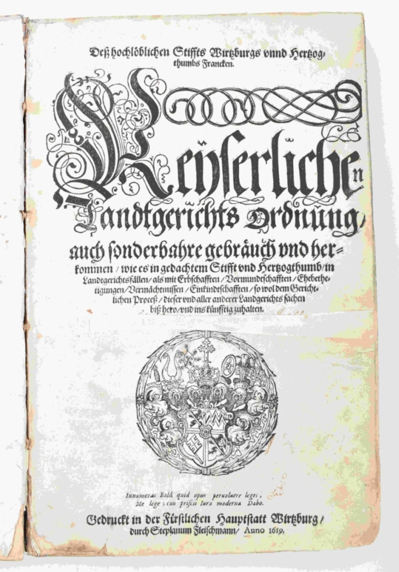 Kaiserliche Landgerichtsordnung, Würzburg, 1619