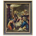 Anbetung des Jesuskindes durch die Hirten, Niederländischer Meister, Anfang des 17. Jahrhunderts