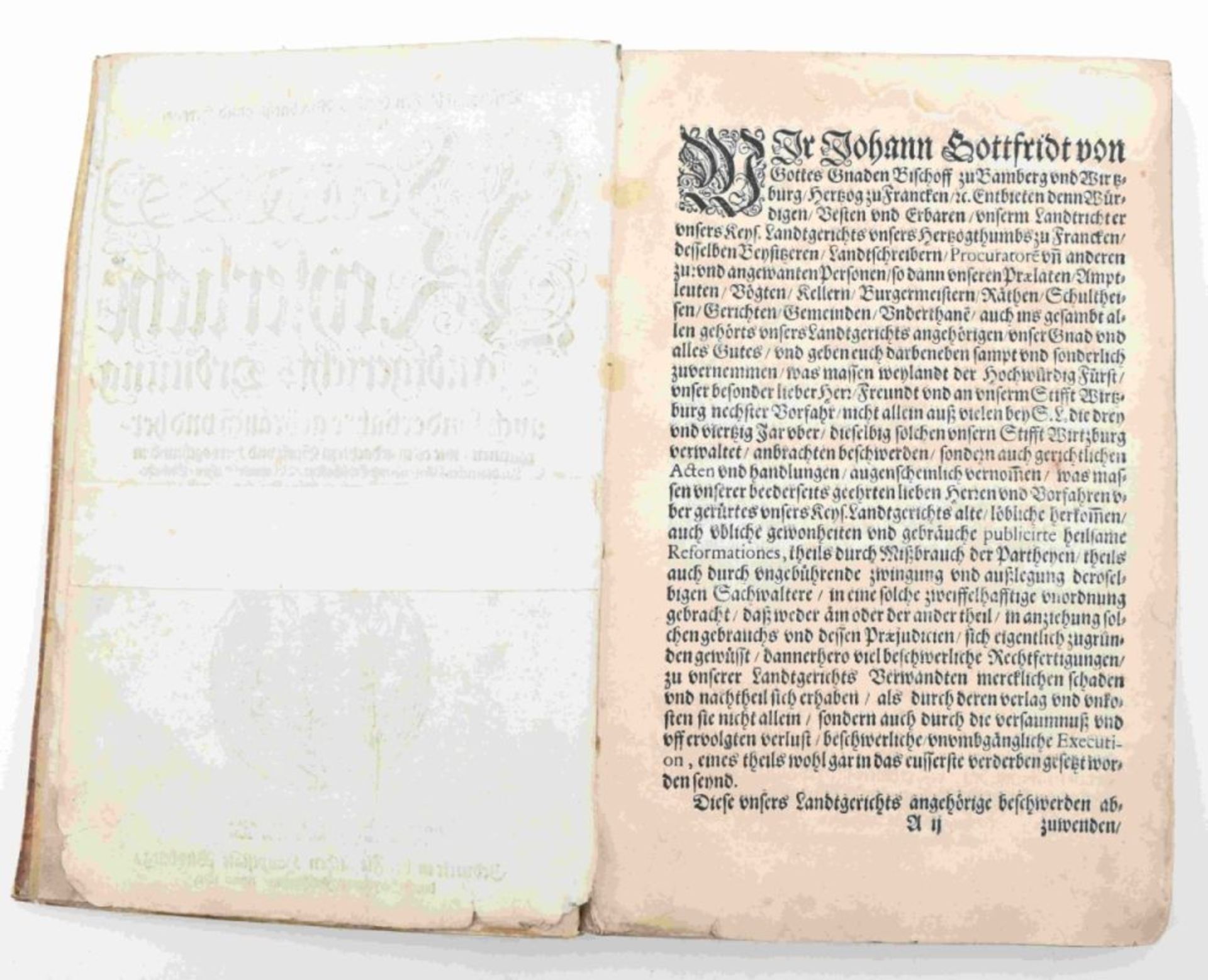 Kaiserliche Landgerichtsordnung, Würzburg, 1619 - Image 6 of 6