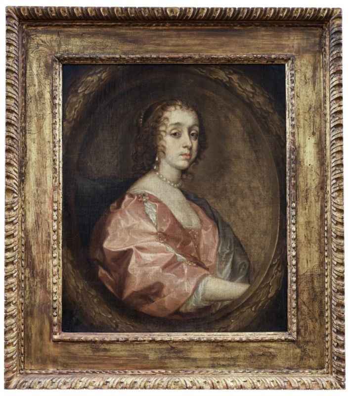 Portrait der Henrietta Maria de Bourbon, Flämische Schule, 17. Jh.