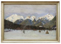 Weise, Alexander: Winterliche Alpenlandschaft