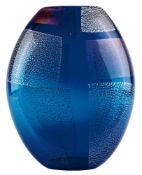 Große kobaltblaue Vase, Letztes Drittel 20. Jh.