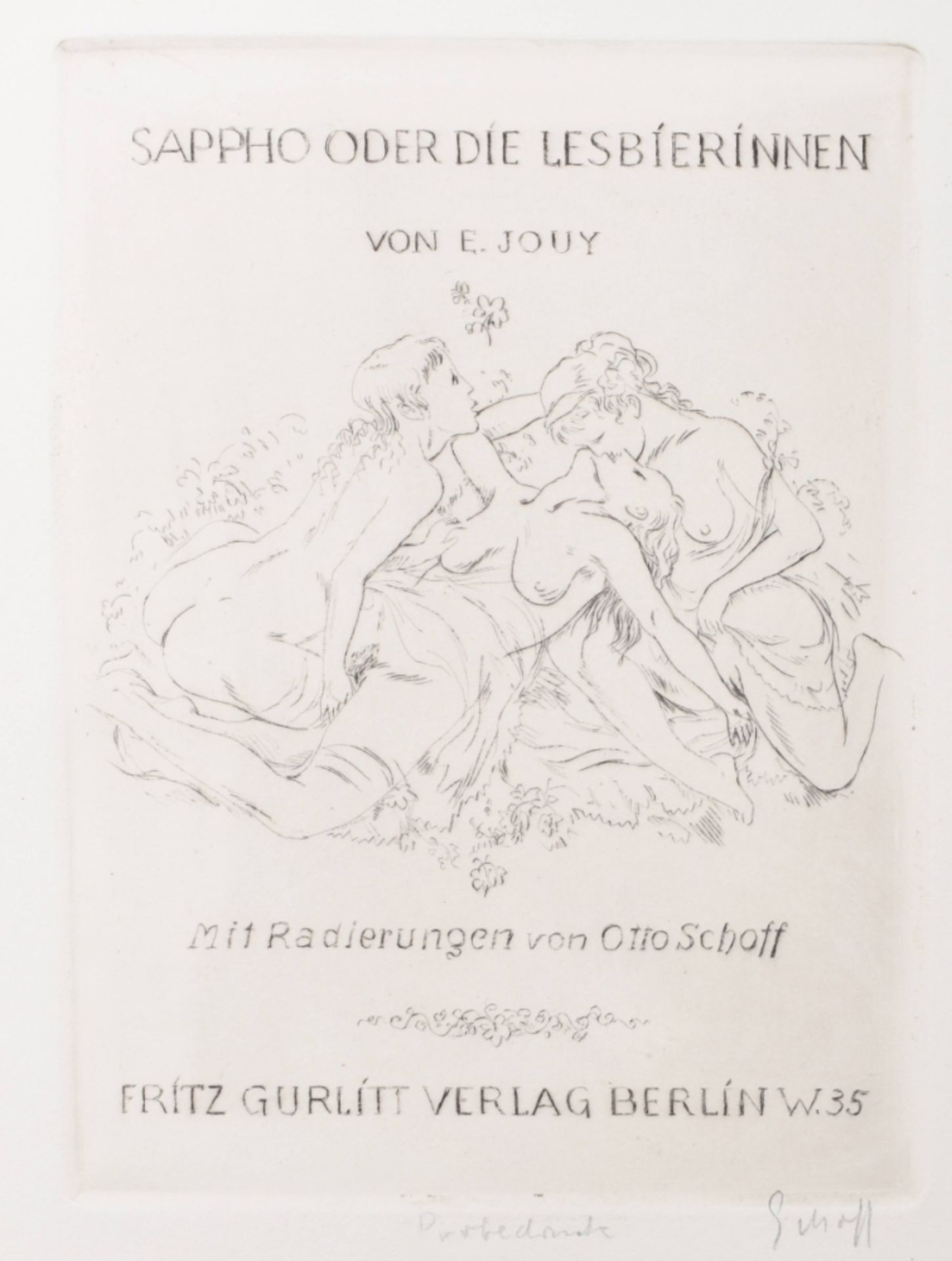 Jouy, E. (= Victor Josephe Etienne): Sappho oder die Lesbierinnen